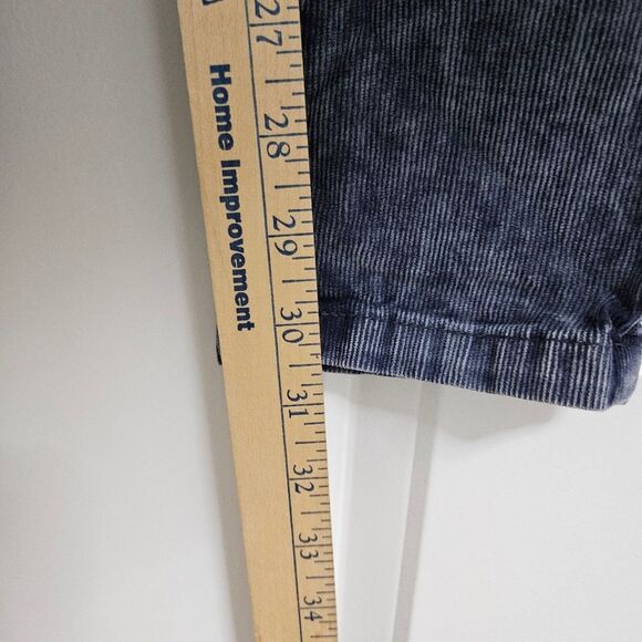 Free People Corduroy Skinny Pants Women's 26 (28x30.5) Blue Boho Low-Rise EUC - Picture 7 of 9